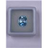 Image 1 : SWISS BLUE TOPAZ 5.01CT, 11.2 X 9.1 X 6.2MM, CUSHION CUT, VVS EYE CLEAN CLARITY, BRAZIL