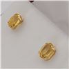Image 2 : 10kt. Yellow Gold 6mm x 4mm genuine Citrine stud Earrings, 0.84cts of Citrine