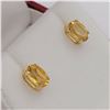 Image 3 : 10kt. Yellow Gold 6mm x 4mm genuine Citrine stud Earrings, 0.84cts of Citrine