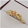 Image 2 : Sterling Silver Yellow & Pink Gold plated Vintage Rose Ring