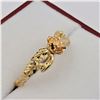 Image 3 : Sterling Silver Yellow & Pink Gold plated Vintage Rose Ring