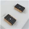 Image 3 : Stainless Steel CZ Cufflinks
