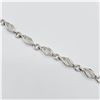 Image 2 : Sterling Silver Diamond Bracelet, 0.01cts of Diamond