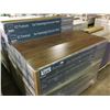 Image 1 : 925.86 SQ FT OF EC PREMIUM 12.3MM NEW DARK WALNUT GLUE LESS LAMINATE FLOORING