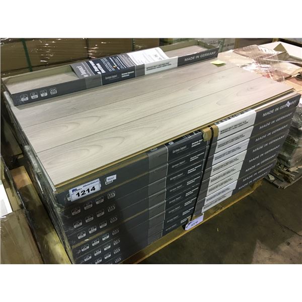 525.69 SQ FT OF GERMAN IMPACT STERLING ASIAN OAK 12MM GLUE LESS LAMINATE FLOORING