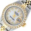 Image 3 : Rolex Ladies 2 Tone MOP String Diamond Oyster Perpetual Datejust Wristwatch