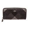 Image 1 : Coach Black Metallic Leather Patchwork Zippy Wallet