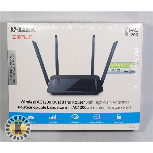 NEW D-DINK AC 1200 AMPLIFI WIRELESS DUAL BAND