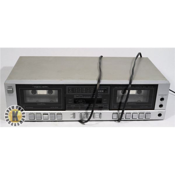 SONY DUAL CASSETTE DECK- MODEL TC-W550