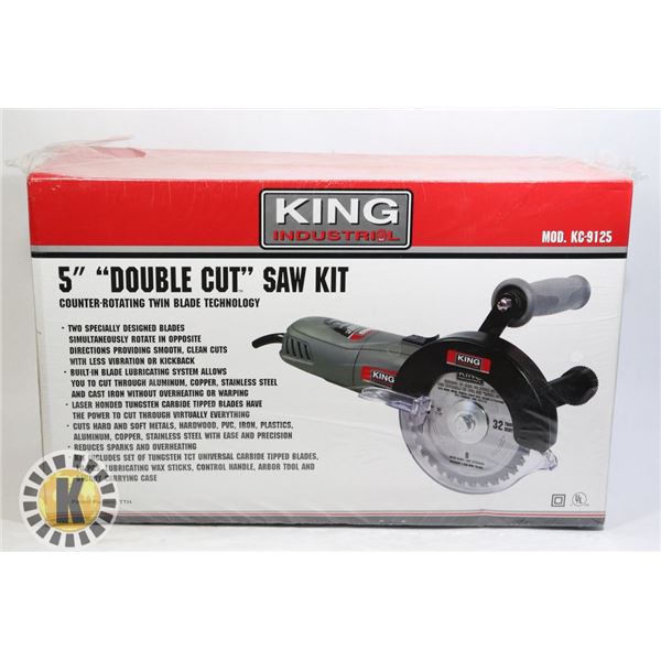 ESTATE KING INDUSTRIAL 5" DOUBLE CUT SAW KIT