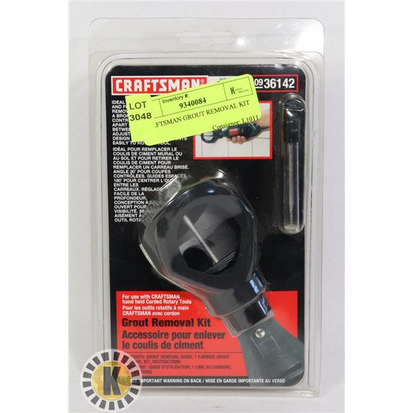 CRAFTSMAN GROUT REMOVAL KIT
