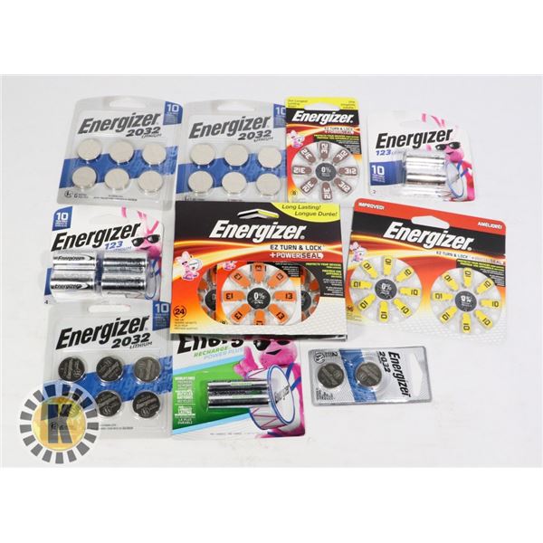 BAG OF ASSORTED BATTERIES