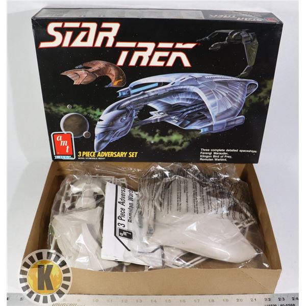 STAR TREK 3 PIECE ADVERSARY SET, SEALED IN BAGS