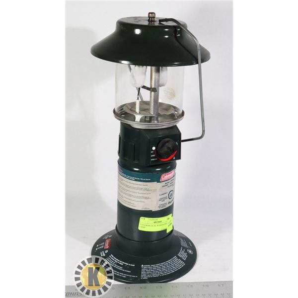 COLEMAN DUAL BURNER PROPANE LAMP