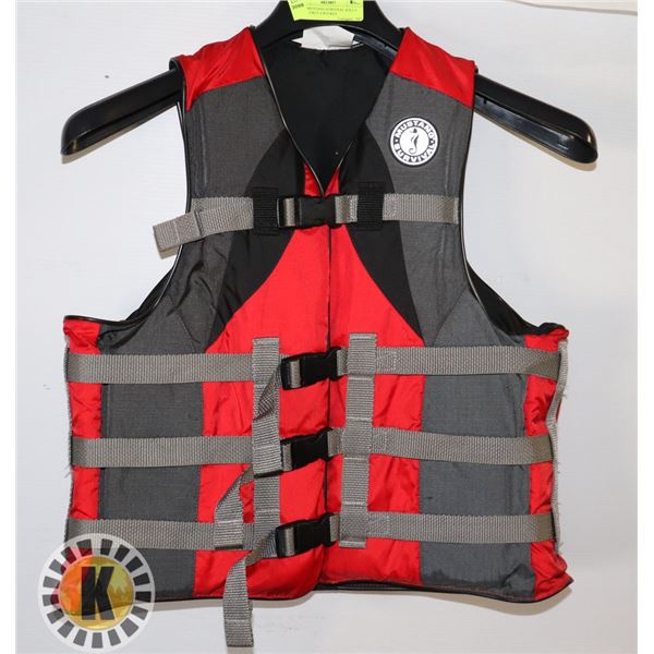 NEW MUSTANG SURVIVAL ADULT LIFEJACKET 4 BUCKLE