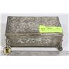 Image 1 : ANTIQUE SILVER PLATED JEWELRY BOX