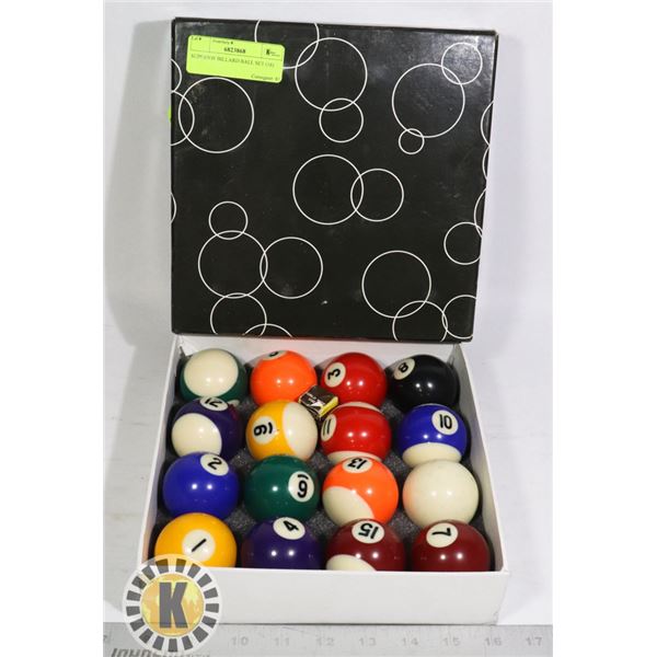 SUPERIOR BILLIARD BALL SET (16)
