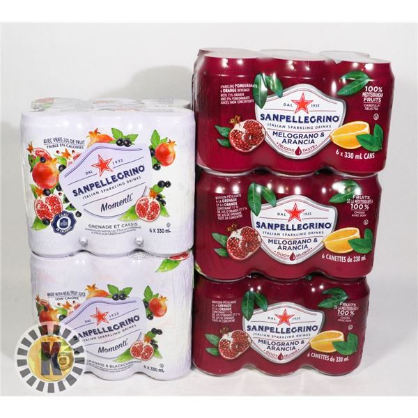 TRAY OF SANPELLECRINO DRINKS