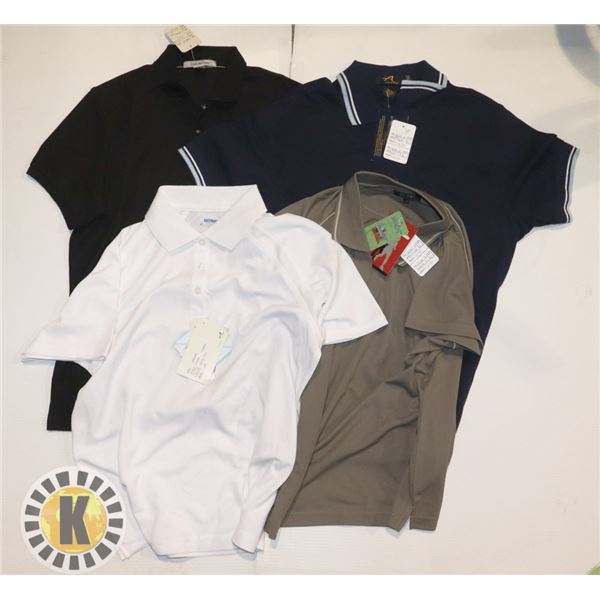 4 LARGE POLO SHIRTS