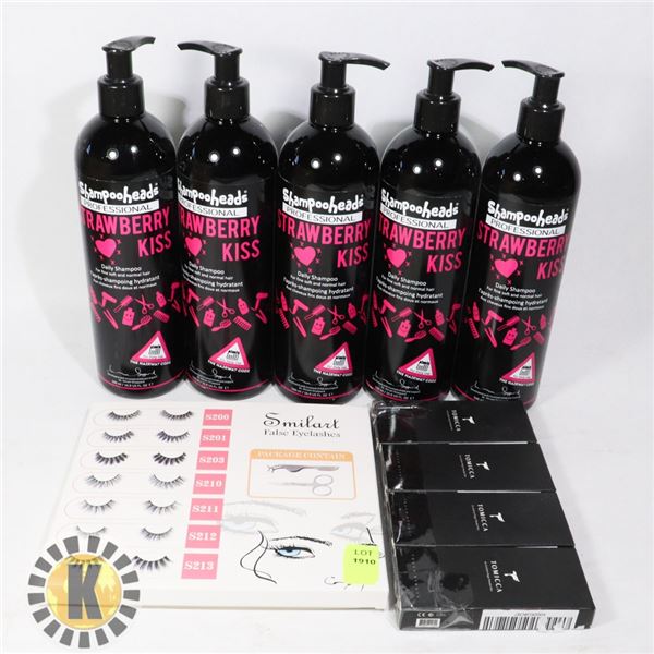 BOX OF ASSORTED NEW BEAUTY SUPPLIES