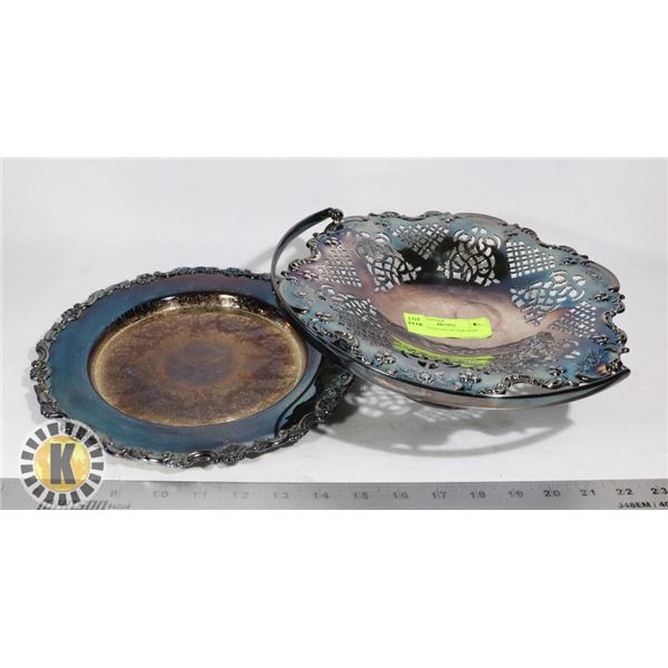 SILVER PLATE DISH WARE