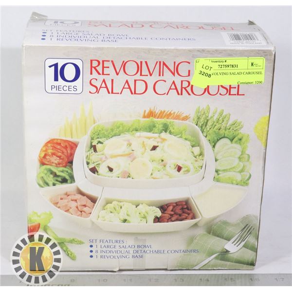 10 PC REVOLVING SALAD CAROUSEL