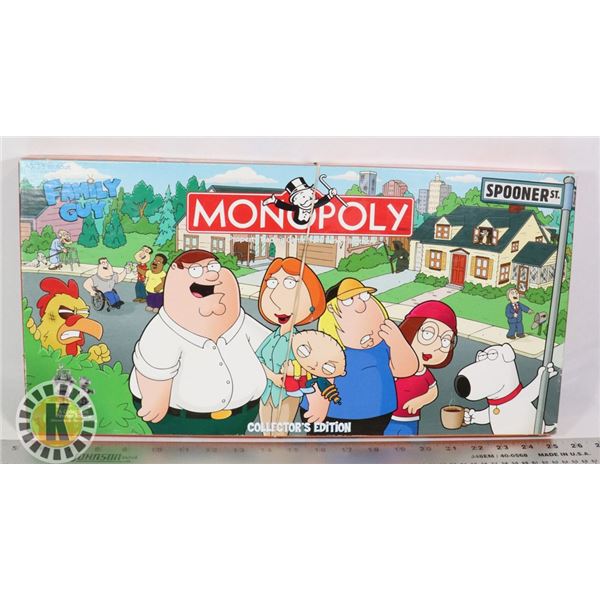 FAMILY GUY COLLECTORS EDITION MONOPOLY