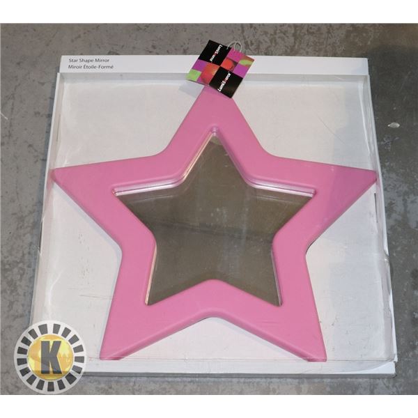 PINK STAR SHAPED MIRROR