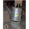 Image 1 : VINTAGE GALVANIZED WATERING CAN & BUCKET