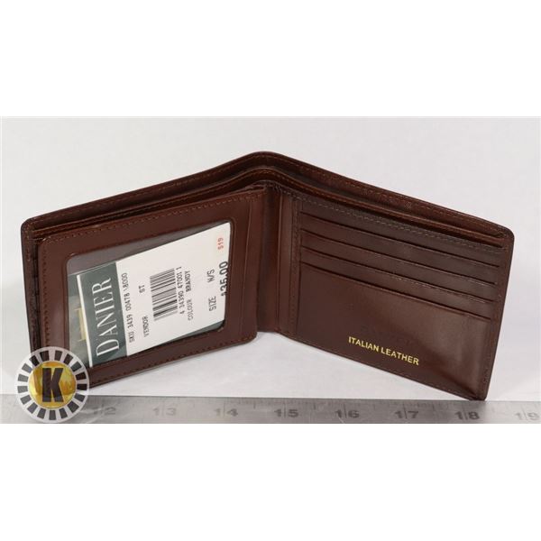 DENIER WALLET- BROWN LEATHER