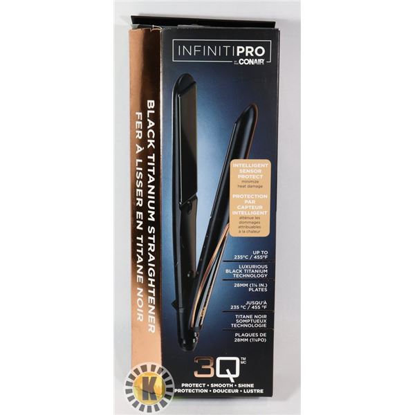 INFINITI PRO BY CONAIR BLACK TITANIUM STRAIGHTENER