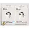 Image 1 : TWO ISTORE COMFORT FIT EARBUDS WITH USB-C