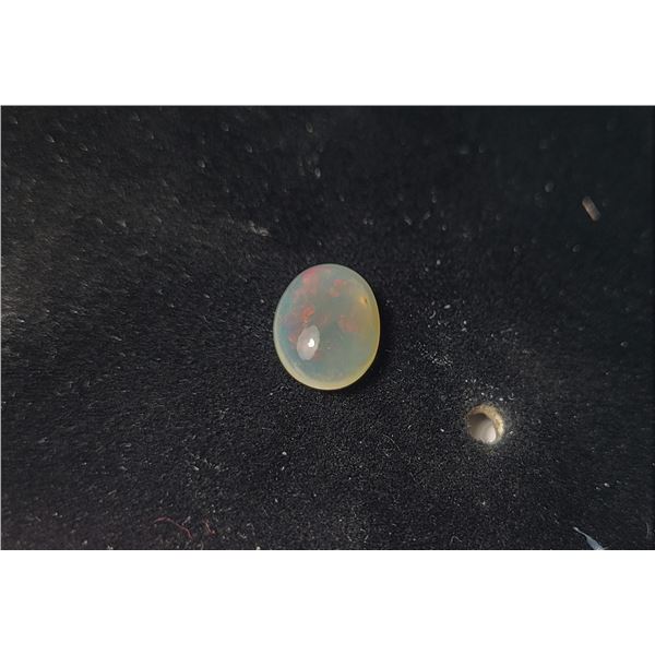 13) NATURAL 1.635 CT OVAL WHITE FIRE WELO