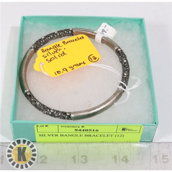 SILVER BANGLE BRACELET (12)