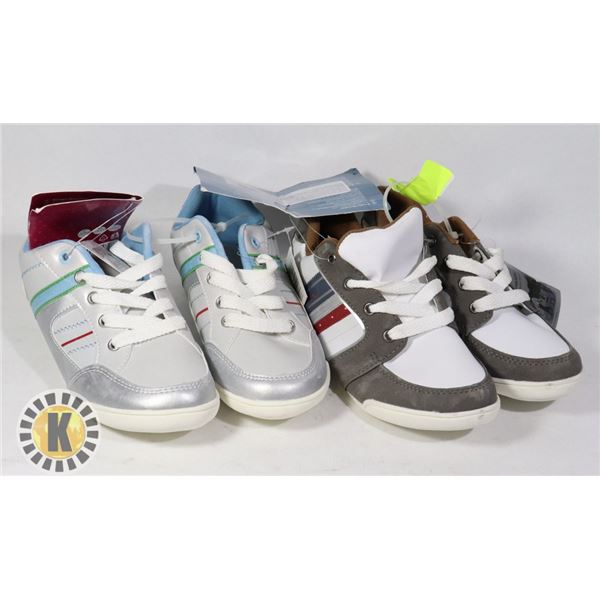 SHOES KIDS US SIZE 33 PAIR OF 2 ASSORTED COLORS