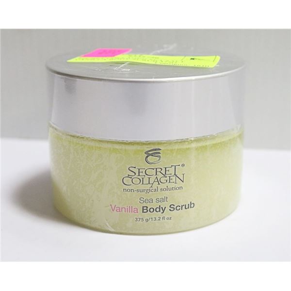 SECRET COLLAGEN SEA SALT VANILLA BODY SCRUB- 375g
