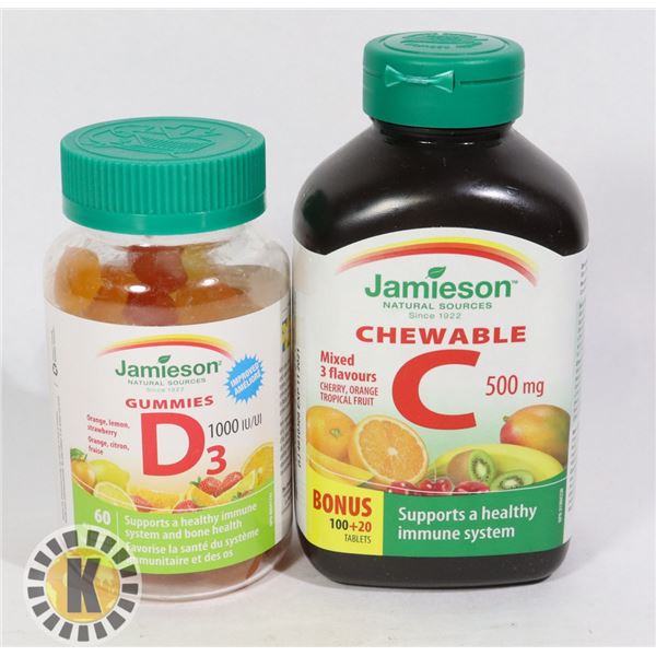 JAMIESON VITAMIN D3 & VITAMIN C