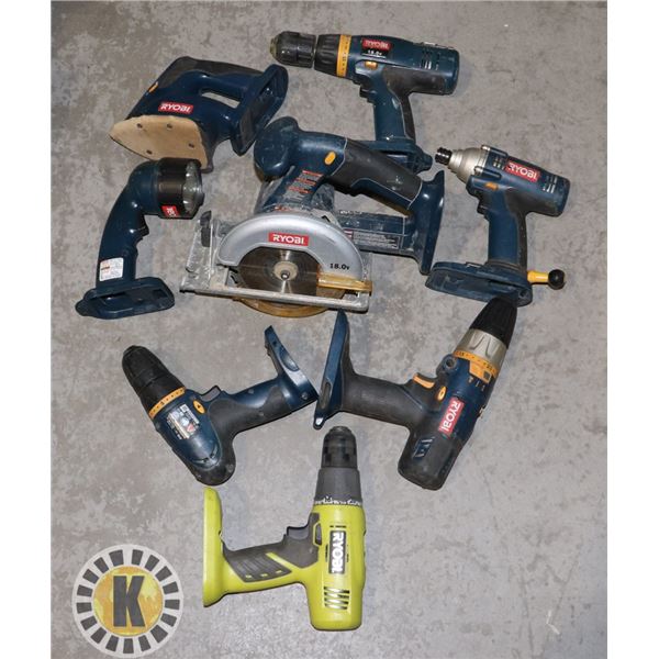 ESTATE ASSORTMENT OF RYOBI TOOLS