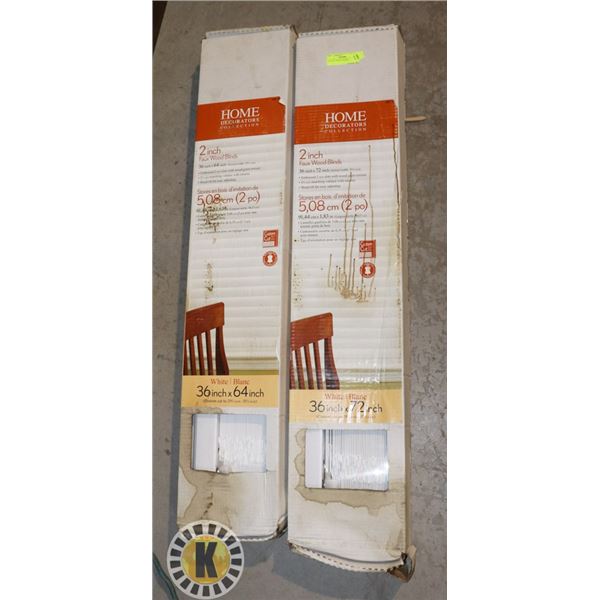 LOT OF 2 36"X72" BLINDS
