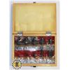 Image 1 : CRAFTSMAN ROUTER BIT SET IN WOODEN CASE