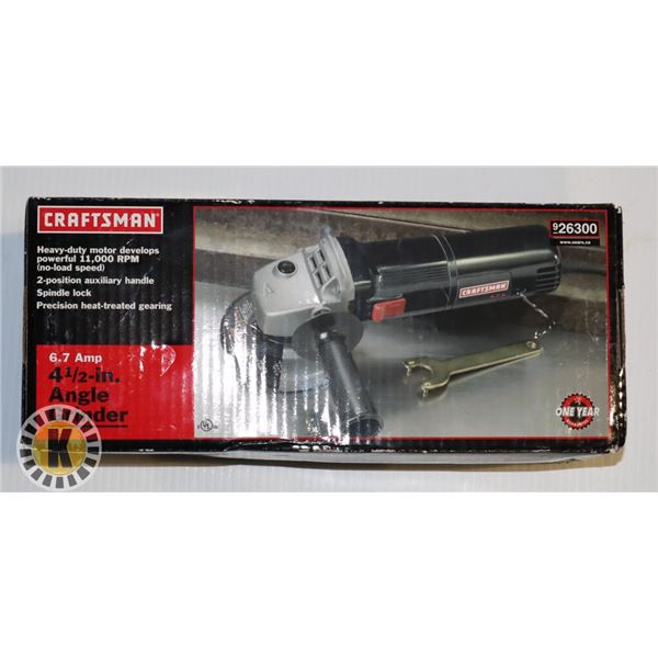 CRAFTSMASTER6.7AMP,  4.5" ANGLE GRINDER