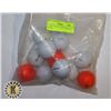 Image 1 : 11 GOLF BALLS- ASSORTED BRANDS, 2 COLOR