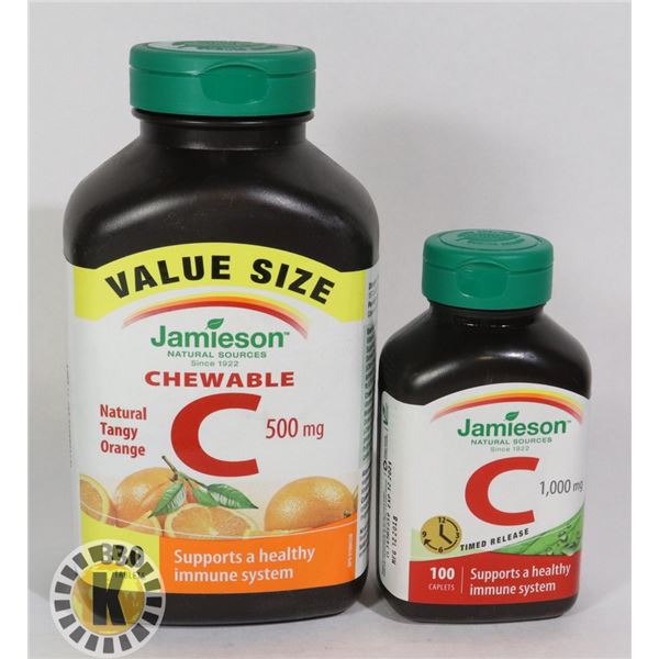 TWO BOTTLES OF VITAMINS, ONE IS 330 TABLETS