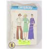 Image 1 : VINTAGE LOT OF 10 SIMPLICITY SEWING PATTERNS