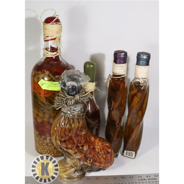 LARGE BUNDLE OF DECORATIVE PICKLED ITEM JARS