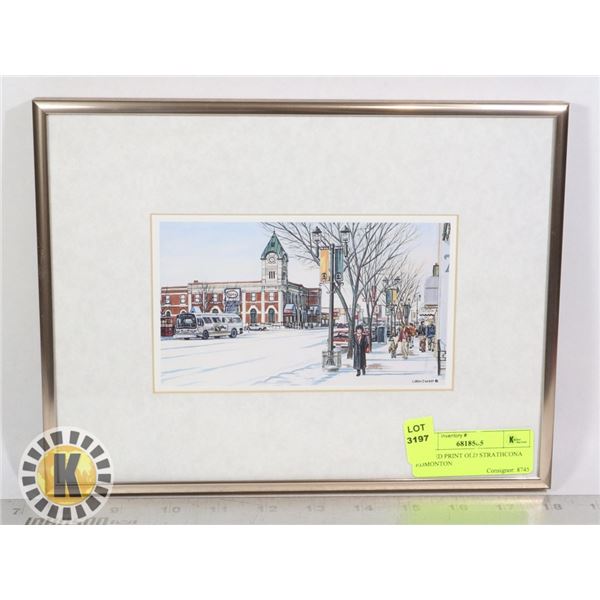FRAMED PRINT OLD STRATHCONA EDMONTON