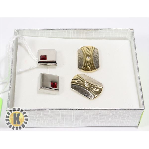 CUFF LINKS. SET OF TWO. (31)
