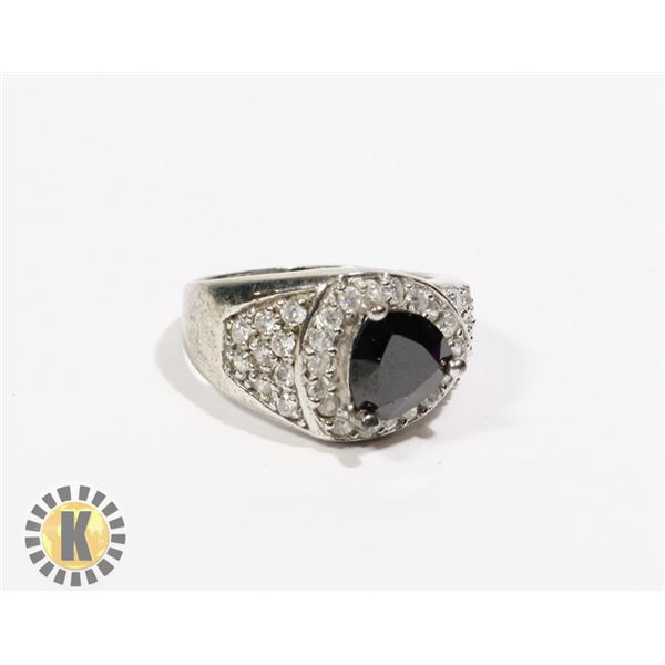 925-150 SILVER .925 SMALL CRYSTALS ON BAND &