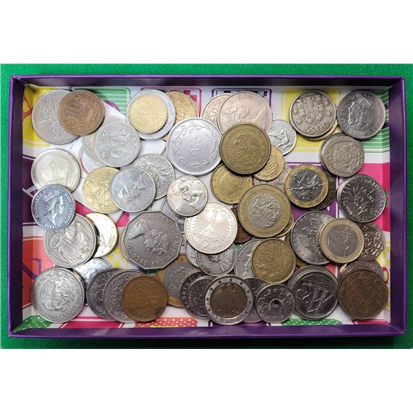 2)  LOT OF 66 WORLD COINS INCLUDING:  GREECE,