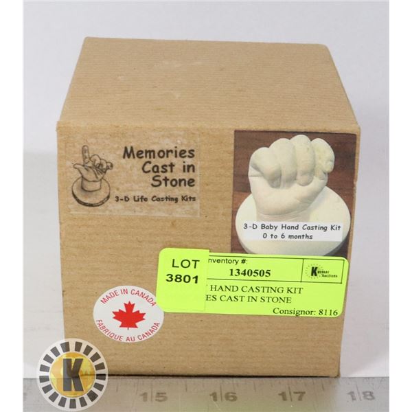 3D BABY HAND CASTING KIT MEMORIES CAST IN STONE